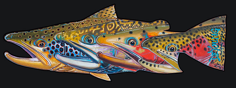 Fab Four - Trout Decal